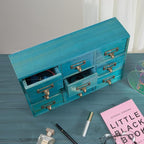 9 Drawers Library Card Catalog Cabinet - Image 5