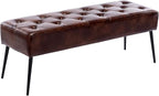 DUHOME Button-Tufted Ottoman Bench, Upholstered Bedroom Benches Footrest Stool by DuhomeElegantLifestyle