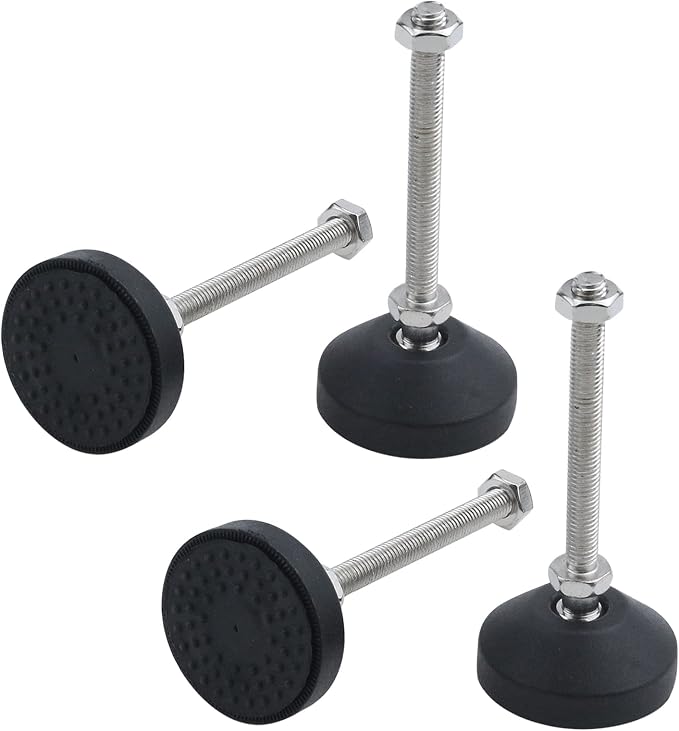 Antrader 4Pcs M8x50mm Adjustable Furniture Glides Anti-Skid Reinforced Nylon by Antrader