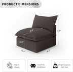 Cloud Sectional Couches, Down Filled Sofa - Image 2