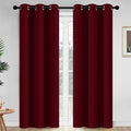 Yakamok Room Darkening Curtains 42x84 inch Length Wine Red-Living Room | 2 by Yakamok