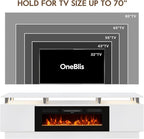 70" TV Stand & Entertainment Center, Media Console - Image 5