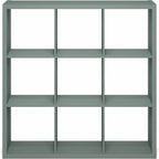 Furinno Cubicle Book Shelf, 9-Cube Bookshelf, Extra Thick Frame Reversible - Image 8