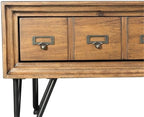 Pemberly Row Transitional Tanner 2PC Occasional Table Set, Light Walnut Finish - Image 9