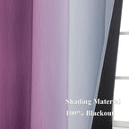 Purple and Grey Ombre Blackout Curtains - Image 5