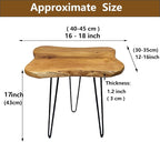 Live Edge Side Table, Solid Wood End Table - Image 2