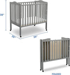 Delta Children Folding Portable Mini Baby Crib - Image 5