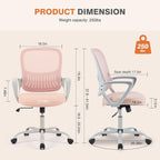 Sweetcrispy Ergonomic Mid-Back Mesh Home Office Desk Chair - Image 2