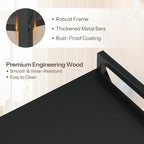 HOOBRO Bookshelf, 6-Tier Industrial Bookcase, Book Shelf Storage Organizer - Image 5