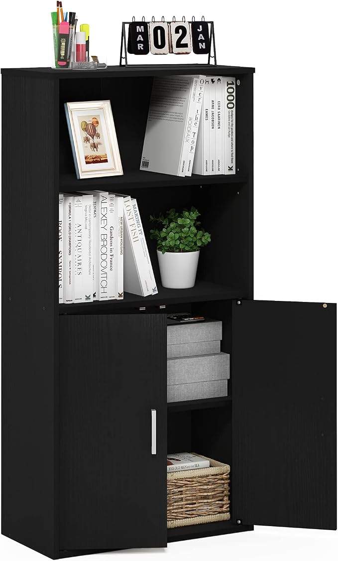 Furinno Pasir 4-Tier Storage Bookcase by Furinno-FitsYourSpaceFitsYourBudget