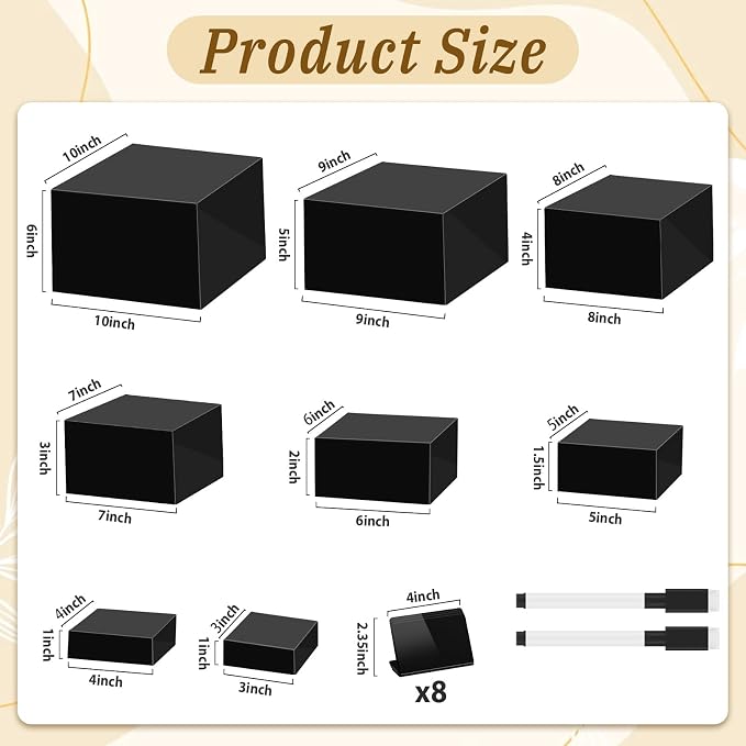 8Pcs Buffet Risers, Large Food Risers - Image 2