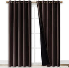 NICETOWN 100% Blackout Window Curtain Panels, Cold and Full Light Blocking - Image 2