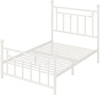Allewie 14 Inch Twin Size Metal Platform Bed Frame - Image 9