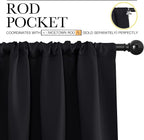 NICETOWN Short Curtains 36 inches Long, Kitchen Window Curtains Over Sink - Image 3