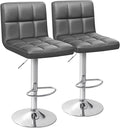 Homall Bar Stools Modern PU Leather Adjustable Swivel Barstools, Armless by Homall