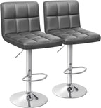 Homall Bar Stools Modern PU Leather Adjustable Swivel Barstools, Armless by Homall