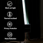 MIULEE Velvet Curtains 52x90 inches 2 Panels Olive Green Blackout Curtains | - Image 5