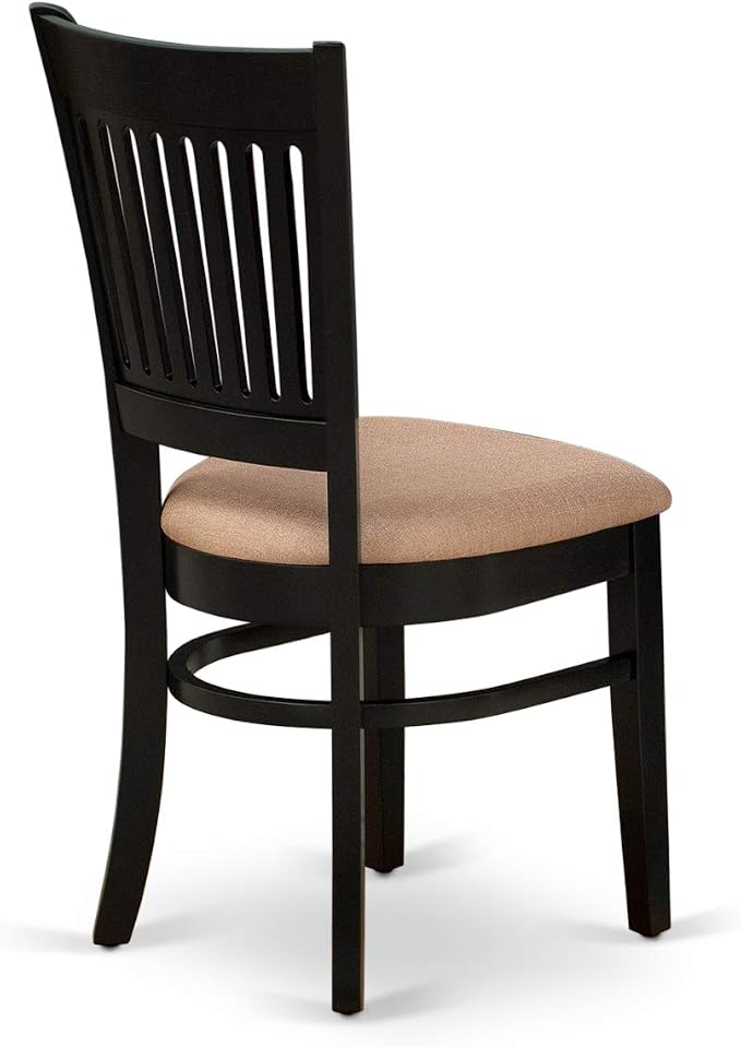 East West Furniture ANVA5-BLK-C 5 Piece Dining Room Furniture Set Includes a - Image 9