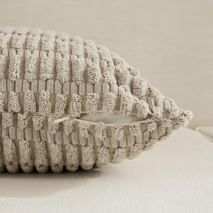 Fancy Homi 4 Packs Decorative Throw Pillow Covers - Image 3