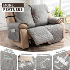 Genina Loveseat Recliner Cover Non-Slip, Sofa Cover - Image 3