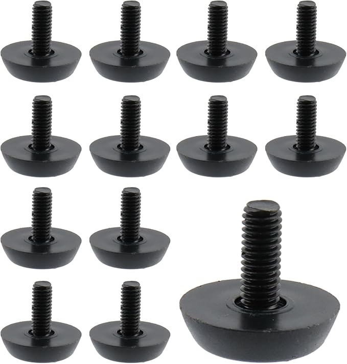 Antrader 12 Pack M6×15mm Furniture Lvelers, Table Leg Levelers, Levelling Foot by Antrader