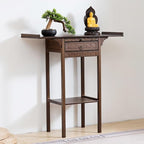 Japanese Zen Style Altar End Table Vintage Console Table - Image 3