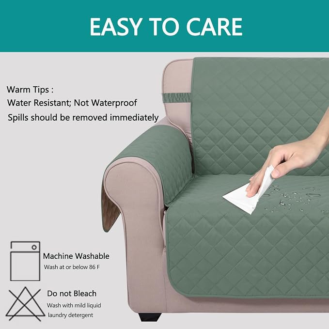 U-NICE HOME Reversible 23''Recliner Small Chair Cover, Pet Friendly, Elastic - Image 4