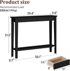 AQIMUELE Wood Console Table - Image 2