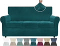 ZNSAYOTX Luxury Velvet Couch Cover 4 Piece Stretch Sofa Covers by ZNSAYOTX