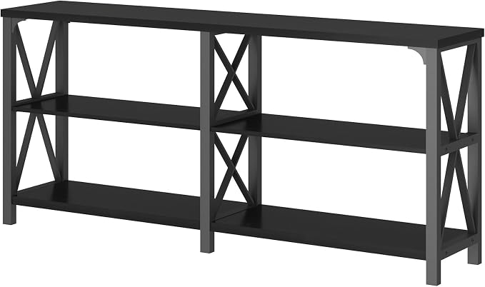 LVB Industrial Entryway Table, Farmhouse Rustic Console Tables Behind Couch - Image 9