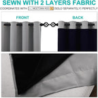 NICETOWN 100% Blackout Curtains - Image 5
