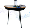 Smart Side Table with Bluetooth Speaker & Wireless Charging Modern End Table by Unknown