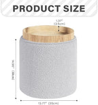 PINPLUS Round Boucle Ottoman - Image 2