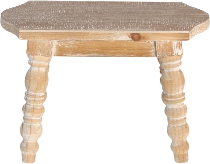 dwellington Wooden Bathroom Wood Foot Stool - Image 5