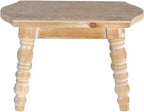 dwellington Wooden Bathroom Wood Foot Stool - Image 5