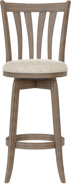 Hillsdale 29.5" Savana Wood Swival Bar Height Stool - Image 5