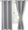 Blackout Curtains for Bedroom, 38 x 72 Inch, 2 Panels | Light Blocking by Hiasan
