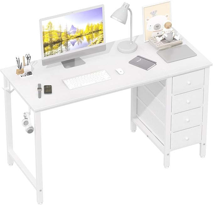 Lufeiya White Computer Desk by LUFEIYA