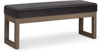 SIMPLIHOME Milltown Large Ottoman Bench by SimpliHome