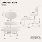 Pinmoco Ergonomic Cross Legged Office Chair - Image 2