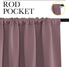NICETOWN RV Blackout Curtains for Camper Windows, Dry Rose, Short Blackout - Image 2
