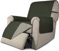 Easy-Going Reversible Couch Cover, Recliner 19 in, Army Green/Beige | Machine by Easy-Going