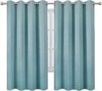 Stone Blue Blackout Curtains 66 x 63 Inch Length/Set of 2 Curtain - Image 2