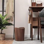 2.3 Gallons Wood Trash Can Wastebasket - Image 7