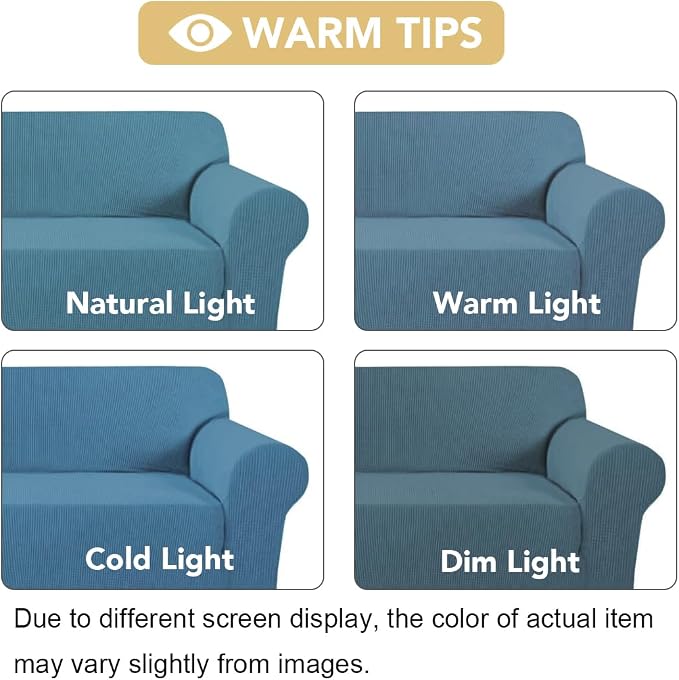 H.VERSAILTEX Armchair Cover High Stretch Sofa Slipcover 1 Piece Couch Covers - Image 3
