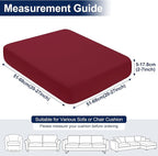 Smiry Waterproof Patio Cushion Covers, Stretch Outdoor Furniture Covers | Couch - Image 6
