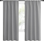NICETOWN Silver Grey Blackout Curtains - Image 2
