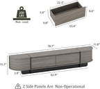 78.7'' Modern TV Stand for 55-85 Inch, Long Wooden TV Console - Image 2