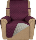PureFit Reversible Quilted Recliner Sofa Cover, Water Resistant Slipcover by PureFit