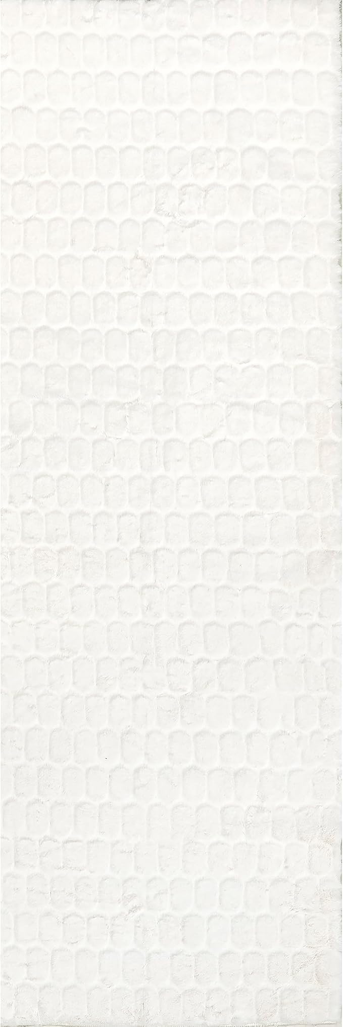 nuLOOM Nia White Geometric Washable Runner Rug - Image 5